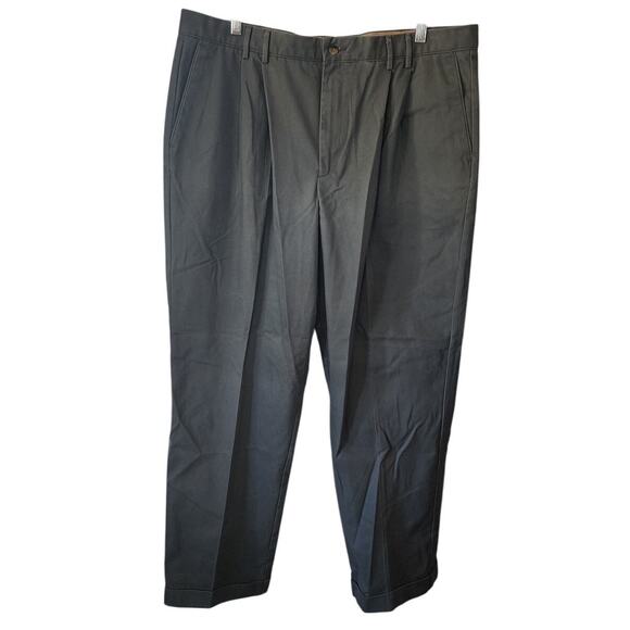 Dockers Other - Dockers Khakis Men's Gray Pleated Front Cuffed Hem Pants W42 L 32
